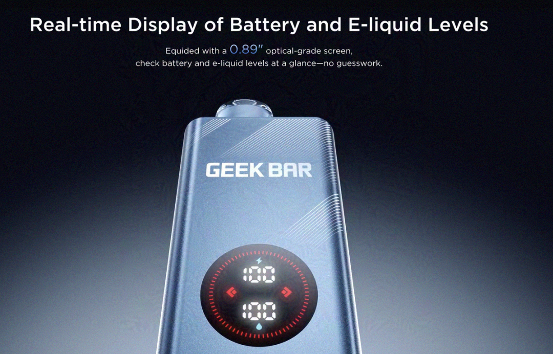 产品｜32K抽吸口数+小尺寸圆形屏幕 GEEKBAR在美新推电子烟产品